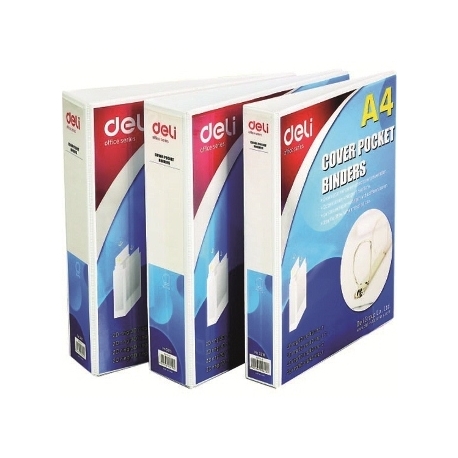Ring Binder Deli A4 4 Rings 2 White 5618