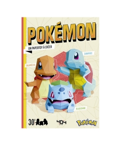 Papertoy Pokemon Starters : Bulbizarre, Carapuce Et Salameche