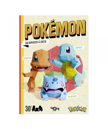 Papertoy Pokemon Starters : Bulbizarre, Carapuce Et Salameche