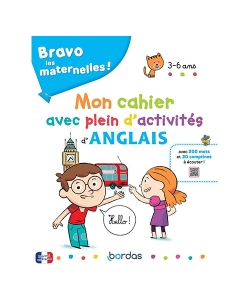 Mon cahier avec plein d'activités d'anglais