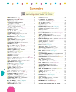 Mon cahier avec plein d'activités d'anglais
