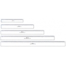 Ruler Deli Plastic 50Cm 6250