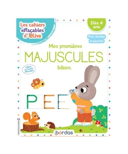 Les Cahiers Effacables D Olive - Mes Premieres Majuscules Baton