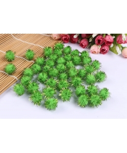Craft For All Pompon Glitter 20Mm 30Pcs/Pack Green Ca-7