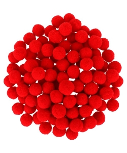 Craft For All Pompon 20Mm 30Pcs/Pack Red Ca-18