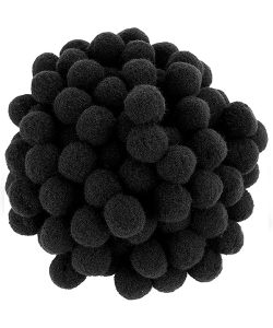 Craft For All Pompon 25Mm 30Pcs/Pack Black Ca-36