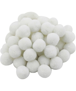 Craft For All Pompon 30Mm 15Pcs/Pack White Ca-47