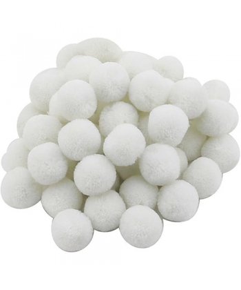 Craft For All Pompon 30Mm 15Pcs/Pack White Ca-47