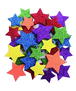 Stars Glitter Shapes Craft For All Foam
