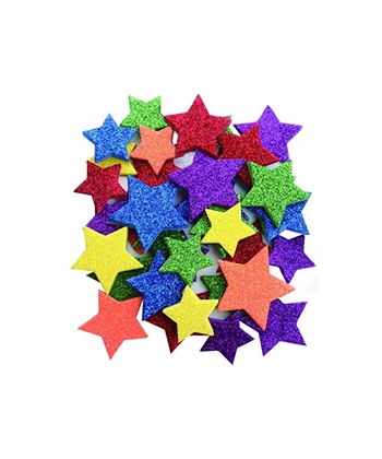 Stars Glitter Shapes Craft For All Foam