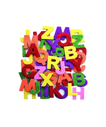 Letters Glitter Shapes Craft For All Foam