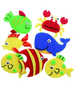 Craft For All Felt Shapes Fish 9Pcs/Pack Ca-490