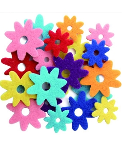 Craft For All Felt Shapes Flowers 54Pcs/Pack Ca-491
