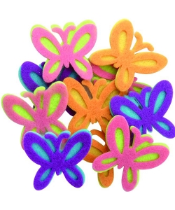 Craft For All Foam Shapes Butterflies 21Pcs/Pack Ca-495