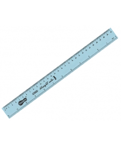 Ruler Flexoffice Plastic 30cm 12Inches Transparent Green Sr-03