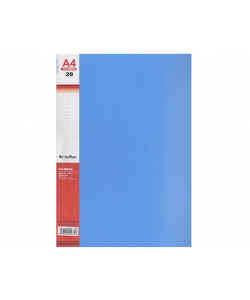 Display Book Flexoffice PP A4 20 Pockets D.Blue Fo-Db01
