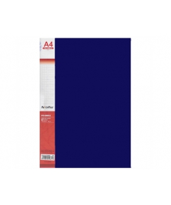 Display Book Flexoffice PP A4 20 Pockets D.Blue Fo-Db01