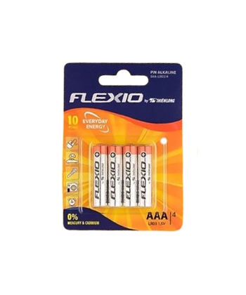 Battery Flexoffice Aaa Alkaline 4/Pack Baa-Lr03/4