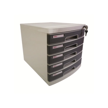 Storage Drawers Deli 5 Drawers 325X302X395Mm W/Lock E8855