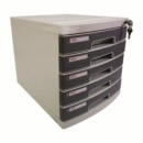 Storage Drawers Deli 5 Drawers 325X302X395Mm W/Lock E8855