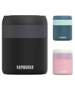 Lunch Box Kambukka Bora Stainless Steel Double Wall 600Ml Matte Black 11-06010