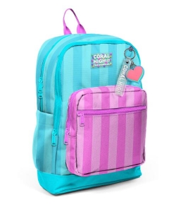 Backpack Coral High Kids Pastel Stripes Large 2 Comp. 23771