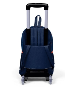 Backpack Coral High Kids Basketball Dark Blue Trolley Large 3 Comp. 23966