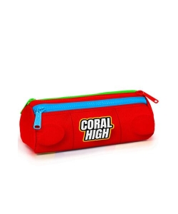 Pencil Case Coral High Kids Blocks Color Triangular 3 Comp. Red 22091
