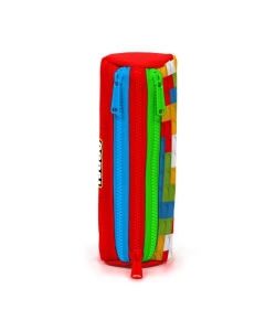 Pencil Case Coral High Kids Blocks Color Triangular 3 Comp. Red 22091