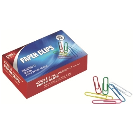 Paper Clip Deli 33Mm 100/Pack Assorted W39716