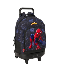 Backpack Spiderman Attack W/Removable Trolley Large 3 Comp.