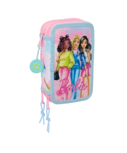 Pencil Case Barbie 3 Comp. 37Pcs 412510857