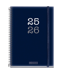 Diary Mr College 150X213 Pp 1Dpp W/Elastic Blue 26889