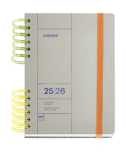 Diary Mr Activa 117X174 1Dpp Grey 26970