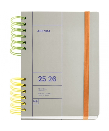 Diary Mr Activa 117X174 1Dpp Grey 26970