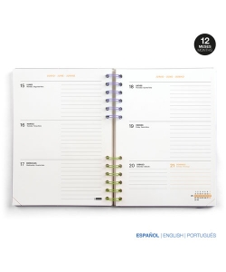 Diary Mr Activa 117X174 1Dpp Grey 26970