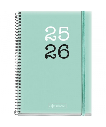Diary Mr Activa 117 X174 Pp 1Dpp W/Elastic Aquamarine 26820