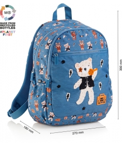 Backpack Mr Lisboa Rock Star Large 2 Comp.19407