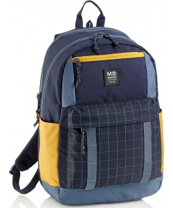 Backpack Mr Amsterdam Rider Squared Large 2 Comp. Black 19517