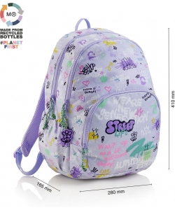 Backpack Mr Wake Up Large 2 Comp 19443