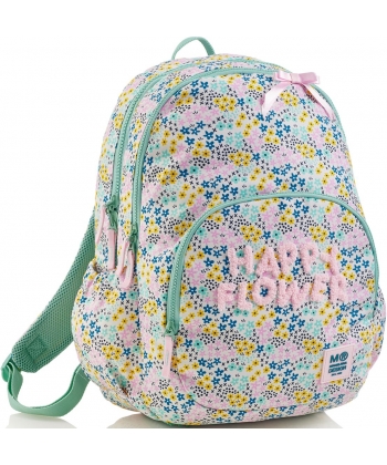 Backpack Mr Happy Flower Large 2 Comp. 19479
