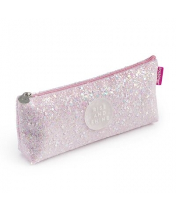 Pencil Case Mr Back To Basics Shinny Pink 16585