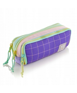 Pencil Case Mr Rider Squared 3 Comp. Purple 19671