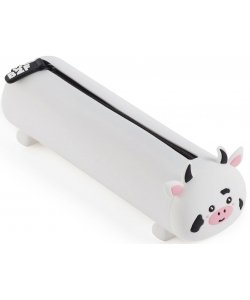 Pencil Case Mr Back 2 Fun Silicone Keep Calm Cow Round 19355