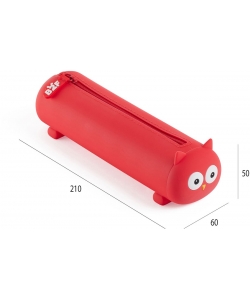 Pencil Case Mr Back 2 Fun Silicone Keep Calm Owl Round 19354