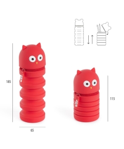 Pencil Case Mr Back 2 Fun Silicone Growing Pets Owl 19351