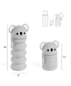 Pencil Case Mr Back 2 Fun Silicone Growing Pets Koala 19347