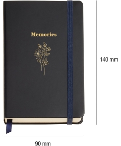 Notebook Mr British Bloom 90X140 Plain 100Sh W/Elastic Bouquet 8240