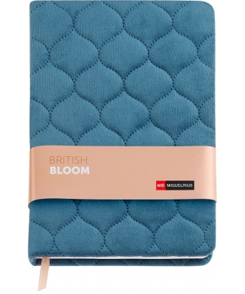 Notebook Mr British Bloom A5 Dotted 80Sh 70G Velvet Blue 8238