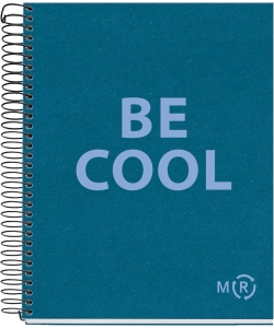 Notebook Mr Be Eco A5 Ruled 1Sub 80Sh 90G Pp Spiral Saphire 46905